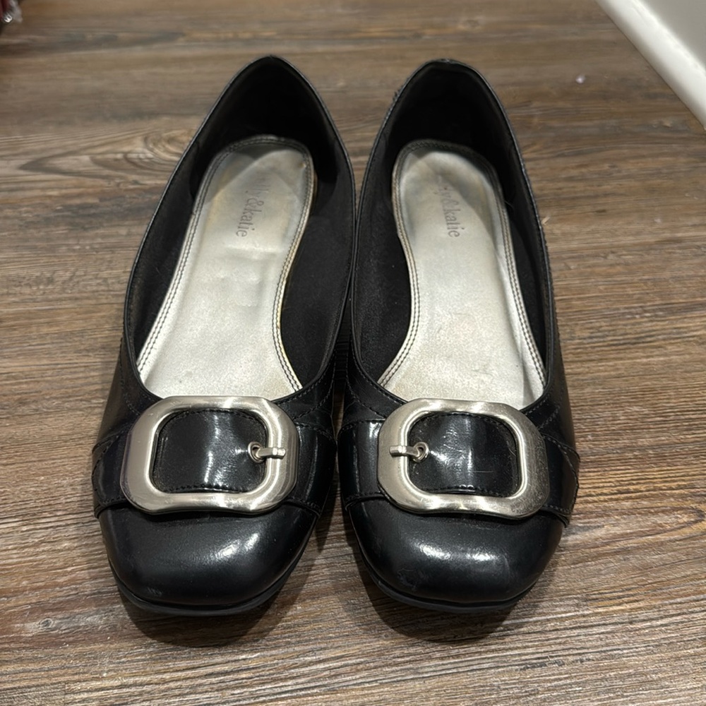 Kelly & Katie Black Flats 9